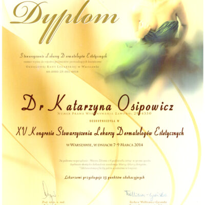 certyfikaty dermatologia katarzyna osipowicz str02 certyfikaty dermatologia katarzyna osipowicz str02