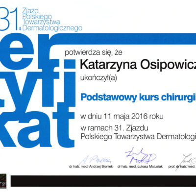 certyfikaty dermatologia katarzyna osipowicz str06 certyfikaty dermatologia katarzyna osipowicz str06