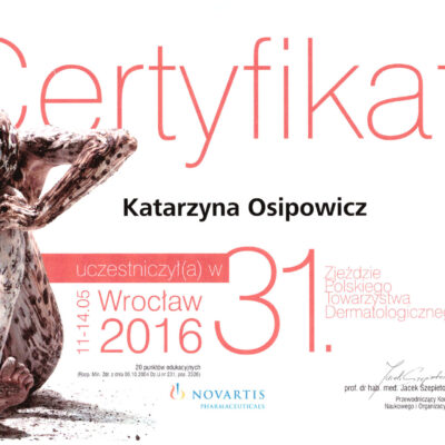 certyfikaty dermatologia katarzyna osipowicz str07 certyfikaty dermatologia katarzyna osipowicz str07