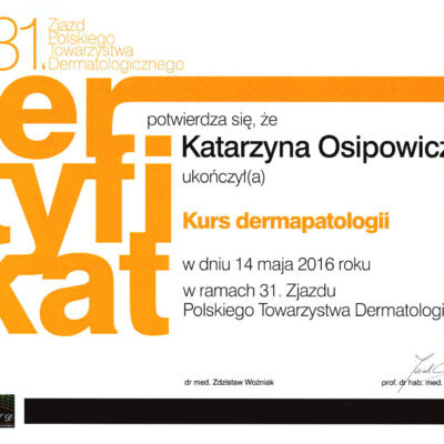 certyfikaty dermatologia katarzyna osipowicz str09 certyfikaty dermatologia katarzyna osipowicz str09