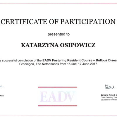 certyfikaty dermatologia katarzyna osipowicz str14 certyfikaty dermatologia katarzyna osipowicz str14