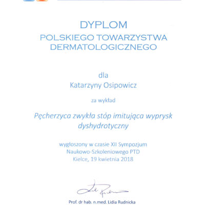 certyfikaty dermatologia katarzyna osipowicz str17 certyfikaty dermatologia katarzyna osipowicz str17