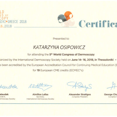 certyfikaty dermatologia katarzyna osipowicz str18 certyfikaty dermatologia katarzyna osipowicz str18