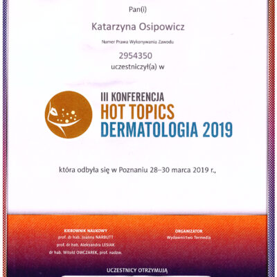certyfikaty dermatologia katarzyna osipowicz str20 certyfikaty dermatologia katarzyna osipowicz str20
