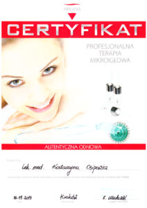 certyfikaty medycyna estetyczna katarzyna osipowicz str04