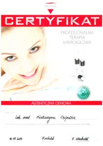 certyfikaty medycyna estetyczna katarzyna osipowicz str04