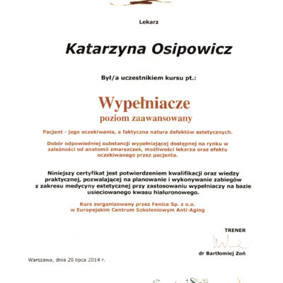 certyfikaty medycyna estetyczna katarzyna osipowicz str12 certyfikaty medycyna estetyczna katarzyna osipowicz str12
