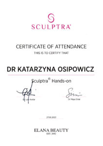 certyfikaty medycyna estetyczna katarzyna osipowicz str30