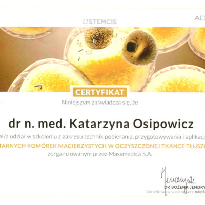 certyfikaty medycyna estetyczna katarzyna osipowicz str33 certyfikaty medycyna estetyczna katarzyna osipowicz str33