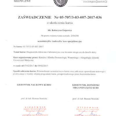 zaswiadczenie ukonczenia kursu i specjalizacji katarzyna osipowicz str03 zaswiadczenie ukonczenia kursu i specjalizacji katarzyna osipowicz str03