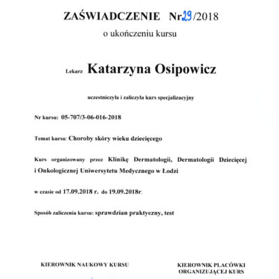 zaswiadczenie ukonczenia kursu i specjalizacji katarzyna osipowicz str04 zaswiadczenie ukonczenia kursu i specjalizacji katarzyna osipowicz str04