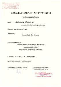 zaswiadczenie ukonczenia kursu i specjalizacji katarzyna osipowicz str06