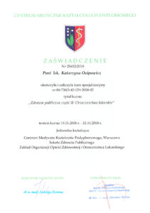 zaswiadczenie ukonczenia kursu i specjalizacji katarzyna osipowicz str08