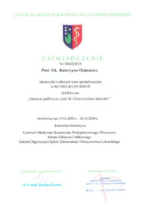 zaswiadczenie ukonczenia kursu i specjalizacji katarzyna osipowicz str08
