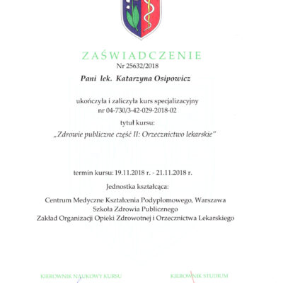zaswiadczenie ukonczenia kursu i specjalizacji katarzyna osipowicz str08 zaswiadczenie ukonczenia kursu i specjalizacji katarzyna osipowicz str08