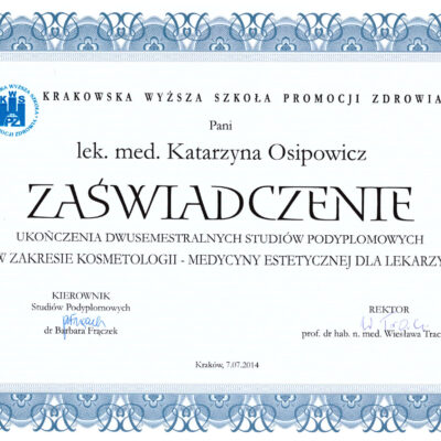 zaswiadczenie ukonczenia studiow podyplomowych katarzyna osipowicz str01 zaswiadczenie ukonczenia studiow podyplomowych katarzyna osipowicz str01