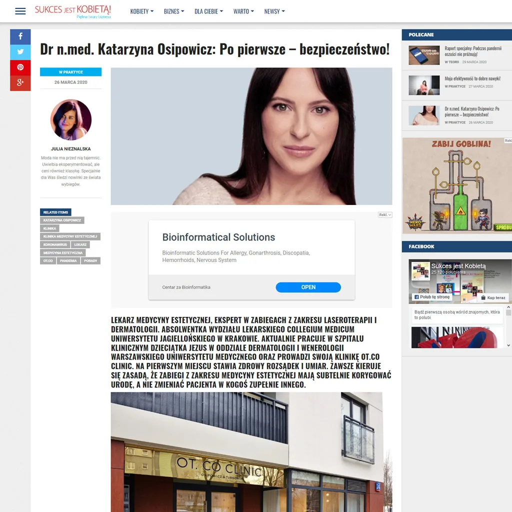 Po pierwsze – bezpieczeństwo! - Sukces jest Kobietą